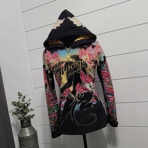 NEW Christian Audigier Zip up Hoodie